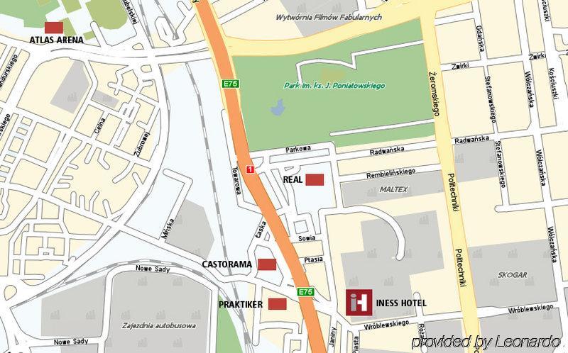 Iness Hotel Лодзь Экстерьер фото